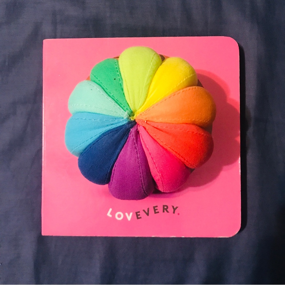 Lovevery book and ball